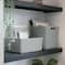 Curver® Jute Grey Plastic Storage Basket Organizer